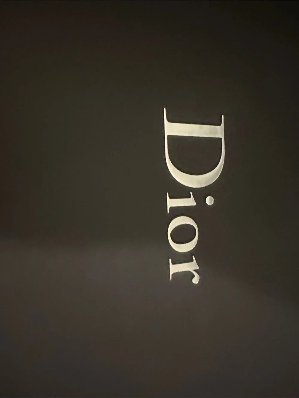 Dior Dark Chocolate Brown cigar/personal belongings box with White Logo.